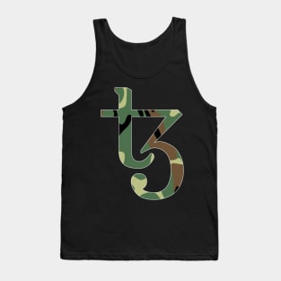 Tezos Green Camo Tank Top